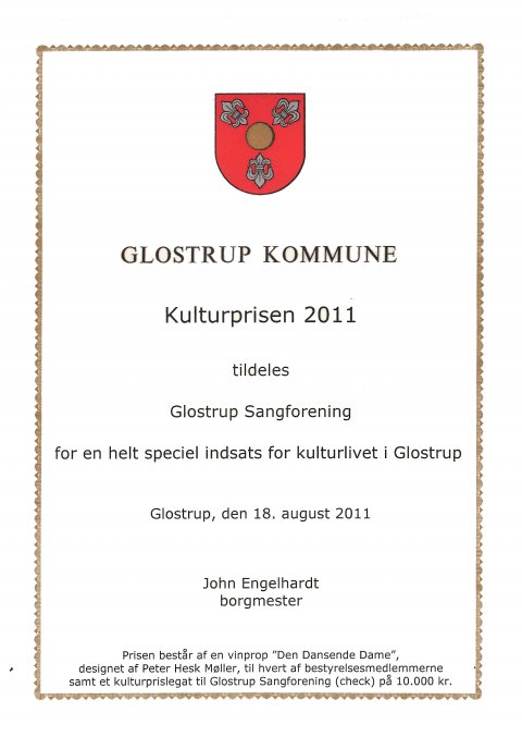 Gs kulturpris 2011